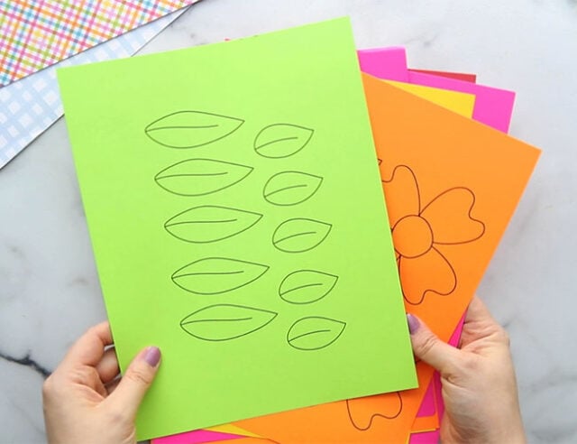 Printable paper leaf