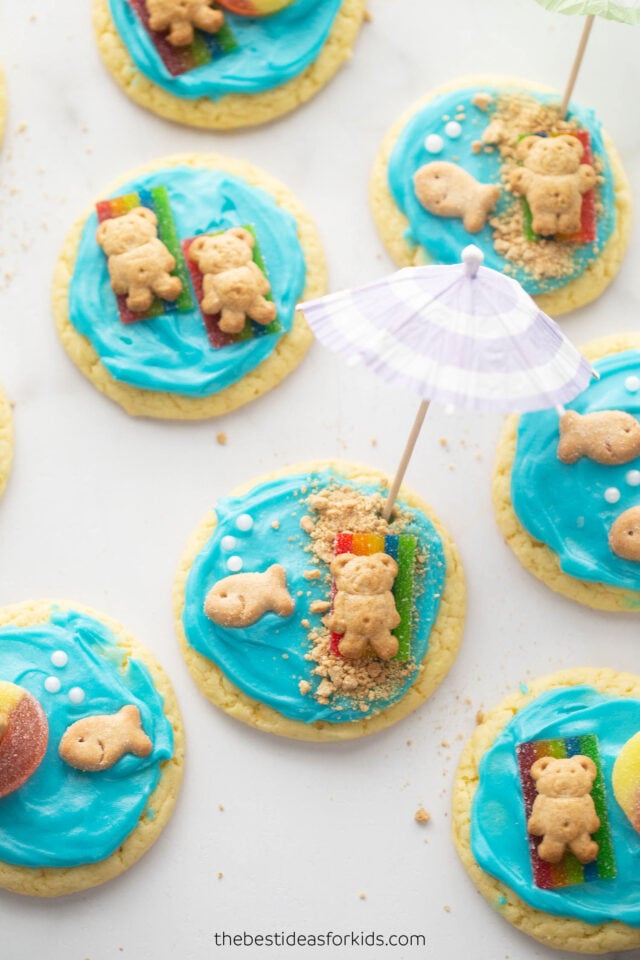 Beach Cookies with Teddy Grahams