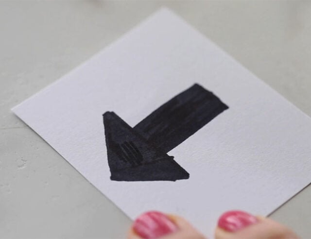 Draw an Arrow on Paper