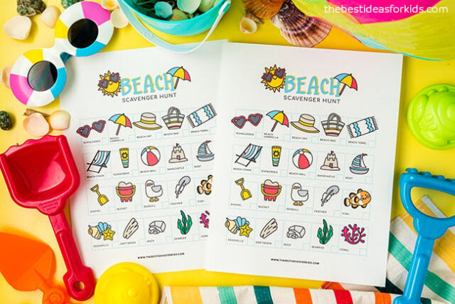 Free Printable Beach Scavenger Hunt