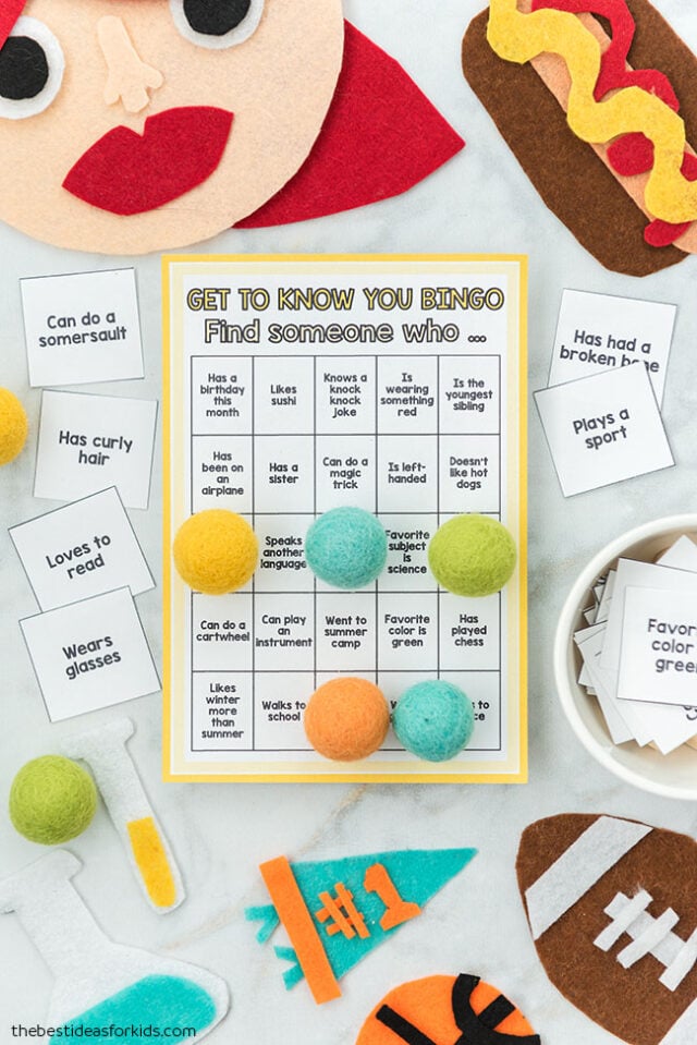 Get to Know You Bingo Questions