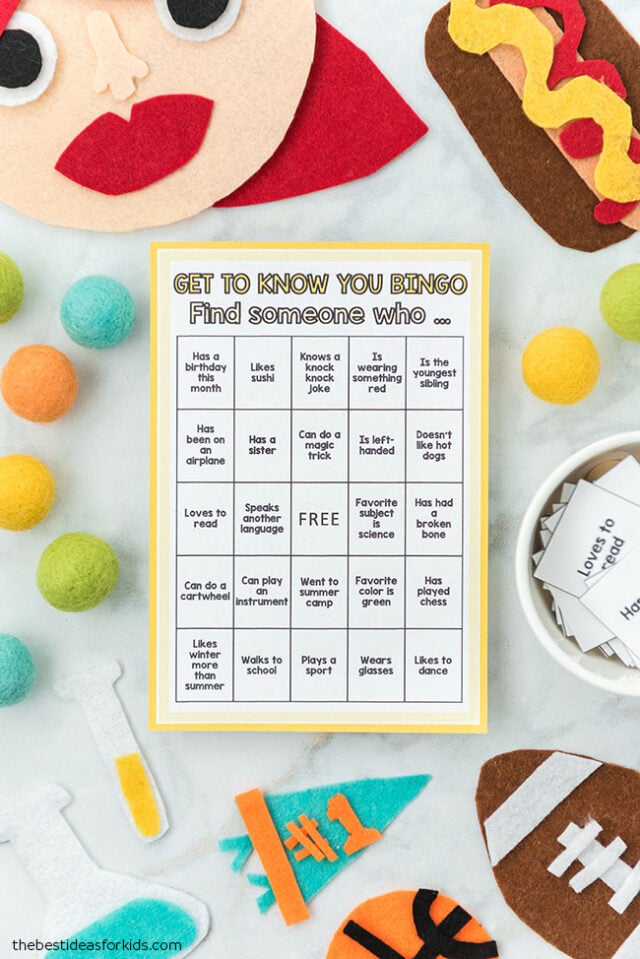 Getting to Know You Bingo