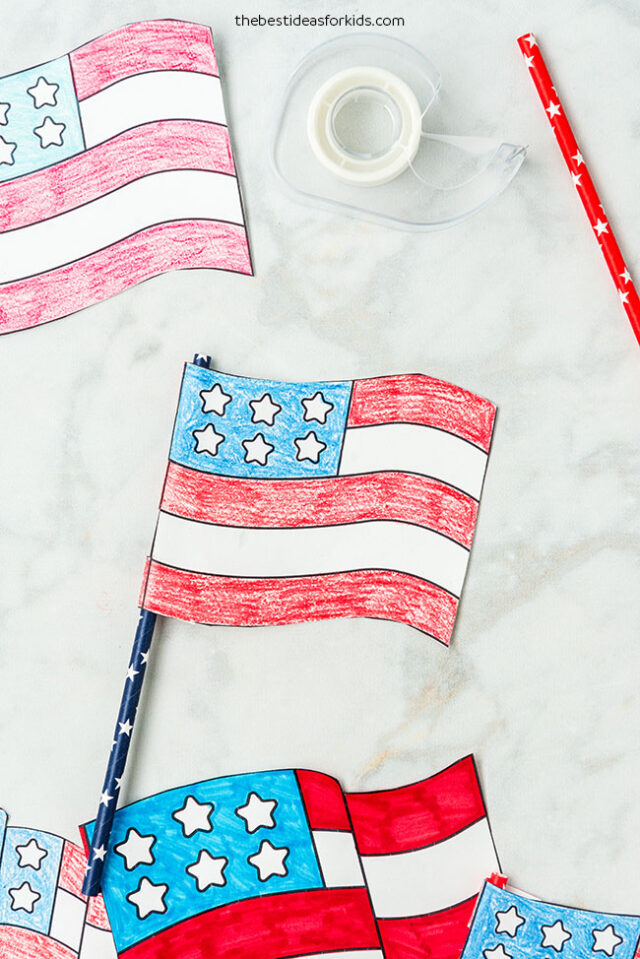 Make a Paper American Flag
