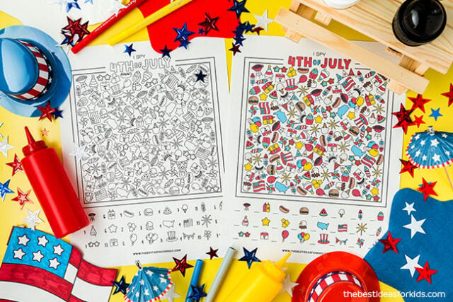 Printable 4th of July I Spy