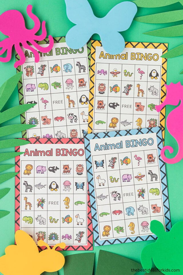 Printable Animal Bingo Cards