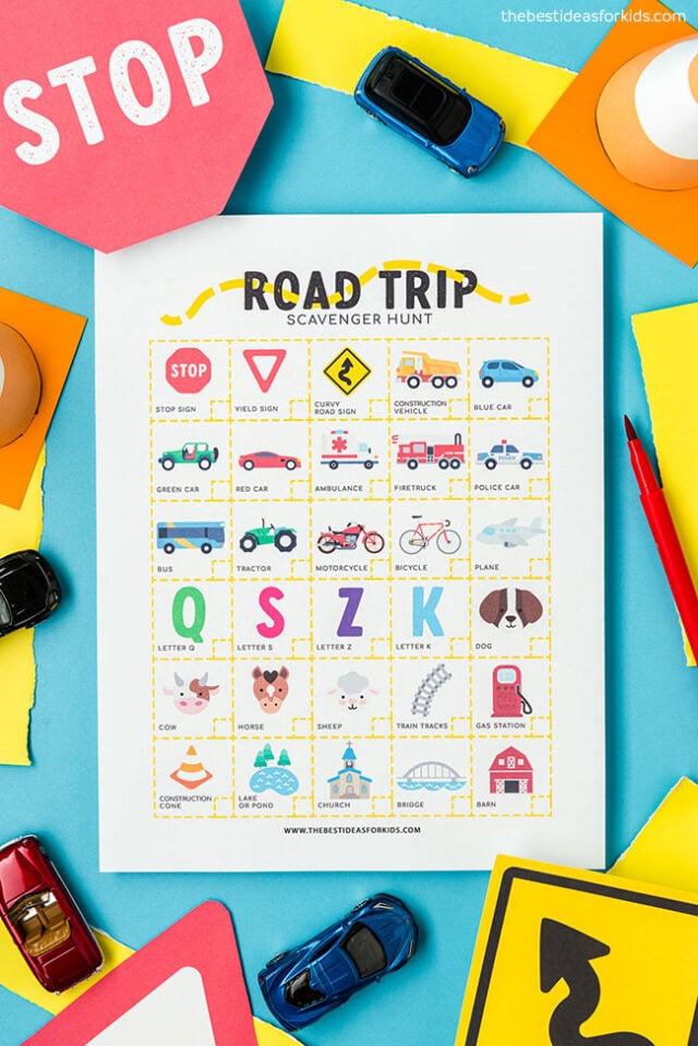 Road Trip Scavenger Hunt for Kids