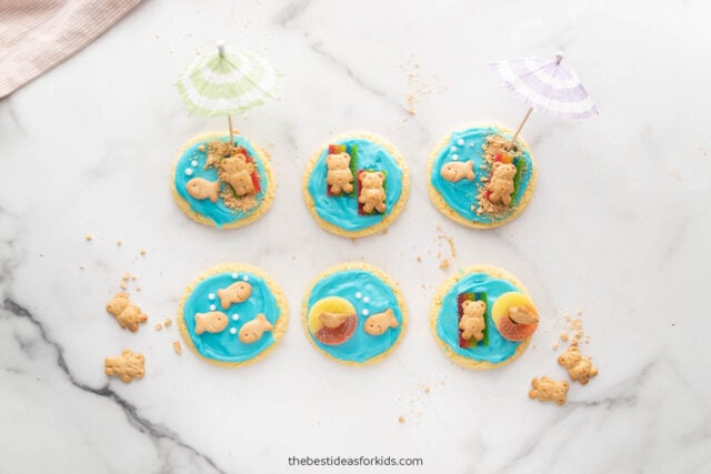 Teddy Graham Beach Cookies