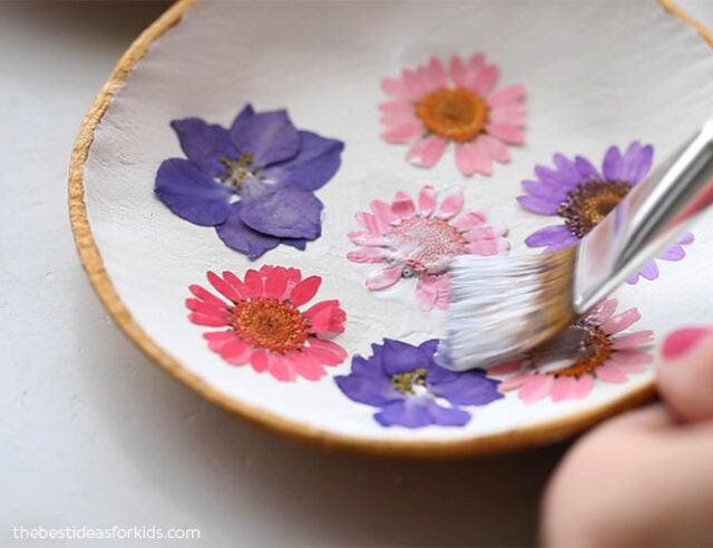 Pressed Flower Craft: Air Dry Clay Flower Plaque - Average But