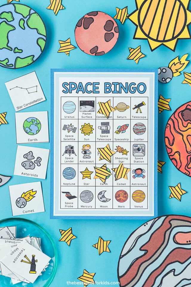 Printable Space Bingo Cards