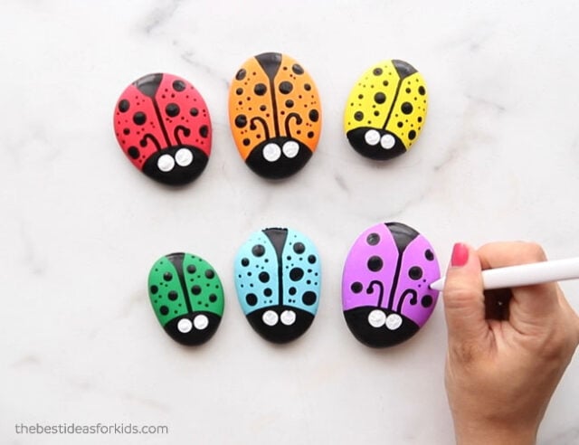 Add Dots to Ladybugs