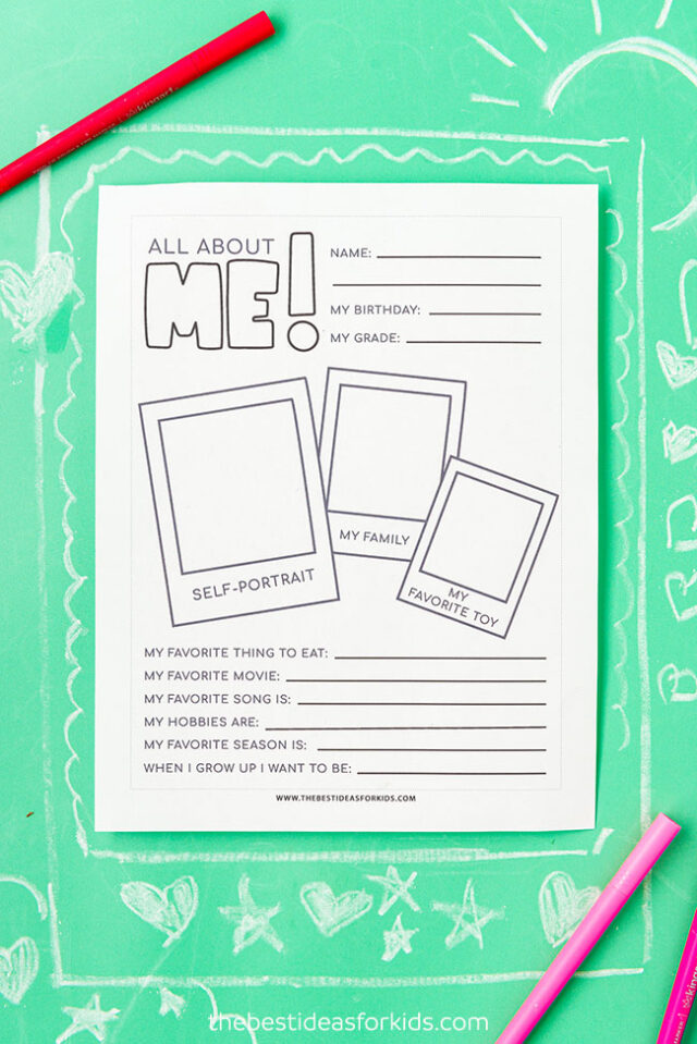 All About me Printable