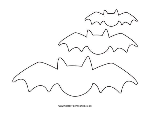 10+ Free Printable Bat Outline Templates - The Artisan Life  Printable  halloween decorations, Halloween bat decorations, Bat outline