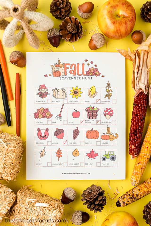 Fall Scavenger Hunt for Kids