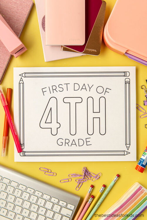 First Day of School Printable (Free Printable) - The Best Ideas for Kids