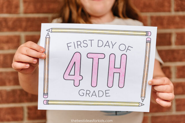 First Day of School Free Printable