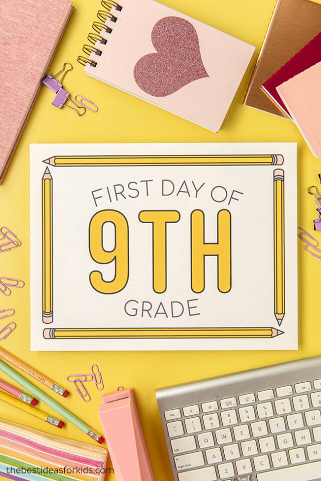 First Day of School Printable pdf