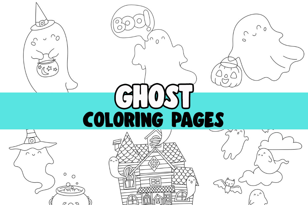 Ghost Coloring Pages (Free Printables) The Best Ideas for Kids