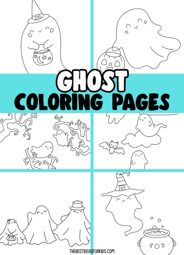Ghost Coloring Pages for Kids