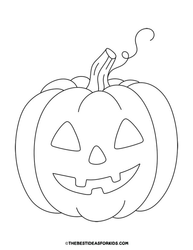 Jack-O-Lantern Coloring Page