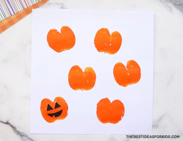 Add Paper Jack O Lantern Faces