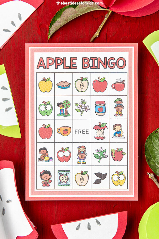 Apple Bingo for Kids