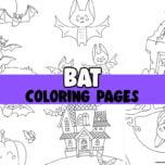 Bat Coloring Page Cover