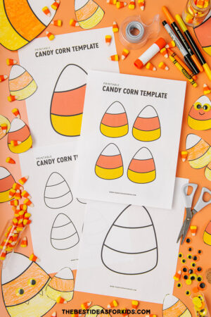Candy Corn Template Free Printables - Candy Corn Template Free Printable 300x450