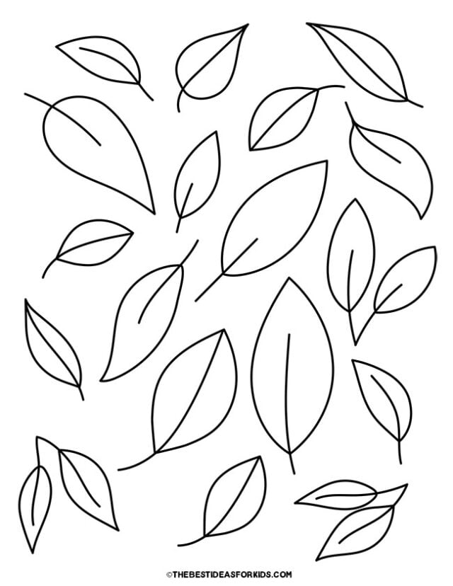 Leaf Coloring Page