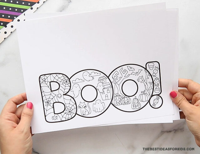 Print off Boo Cards