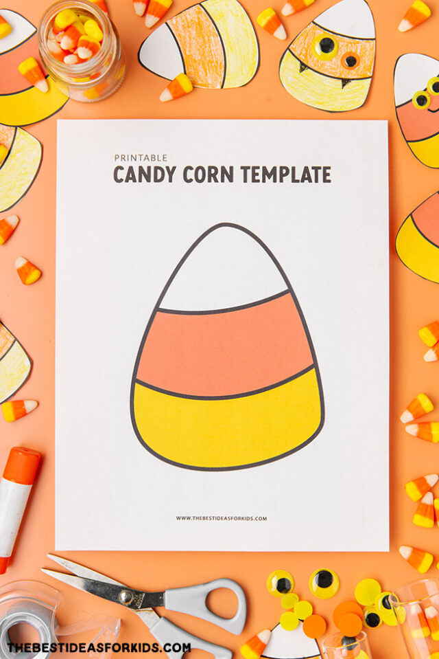 Template of a Candy Corn
