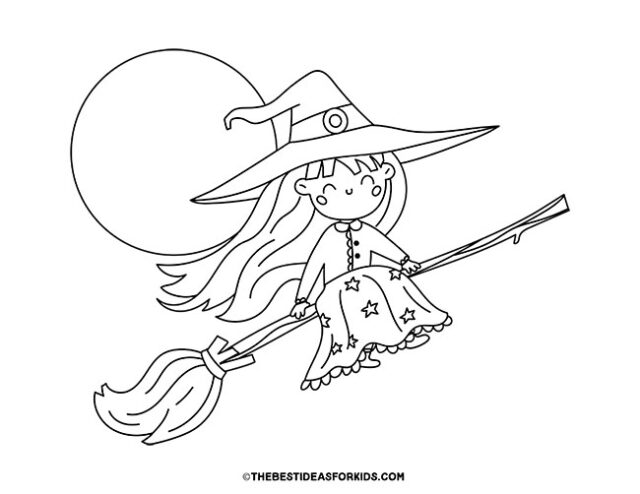 Witch Coloring Pages (Free Printables) - The Best Ideas for Kids