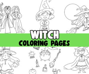 Witch Free Coloring Pages