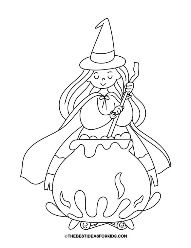 Witch's Brew Coloring Page