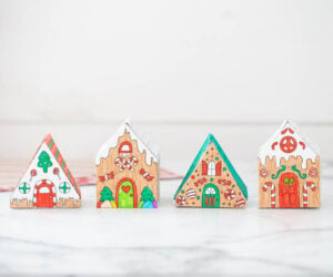 3D Gingerbread House Template