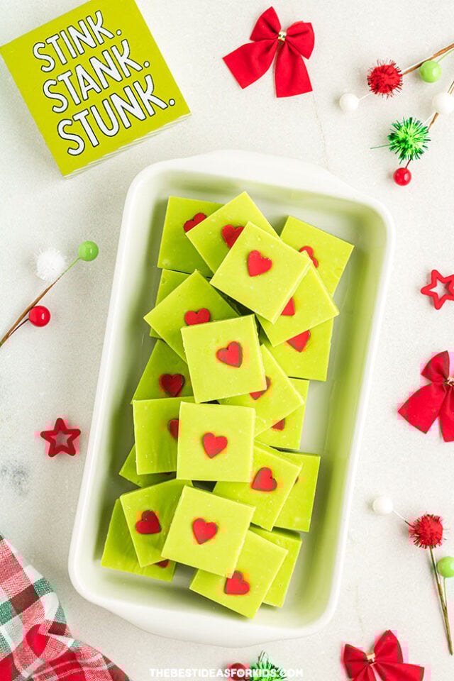 Christmas Grinch Fudge