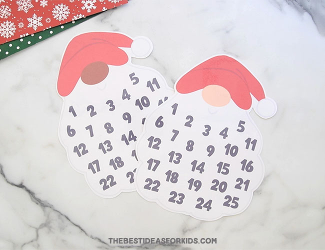 Gnome Beard Countdown (Free Printable) - The Best Ideas for Kids