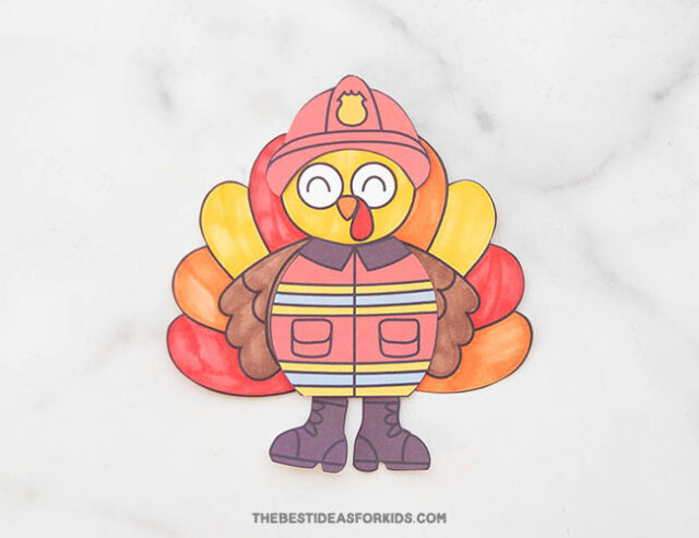 Firefighter Turkey Disguise