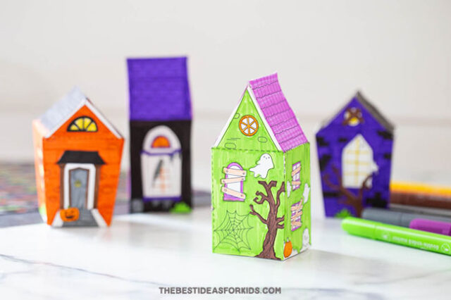 Free Printable 3D Haunted House