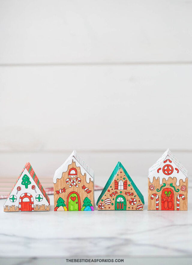 Paper Gingerbread House Templates