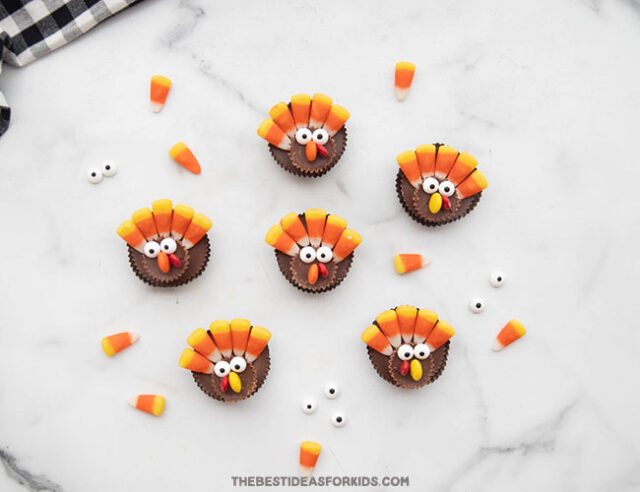 Peanut Butter cup turkeys