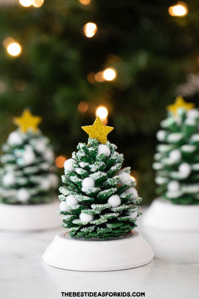 Pine cone Christmas Tree Craft