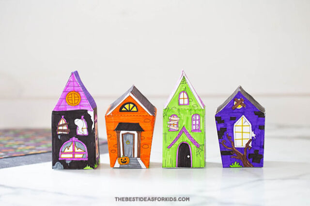 Printable 3D Haunted House Templates
