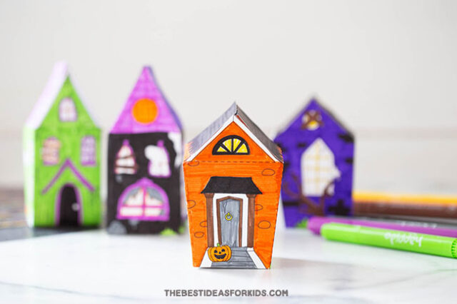 Printable Haunted House Kids Craft