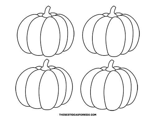 Pumpkin Outline (Free Printable Templates) - The Best Ideas for Kids