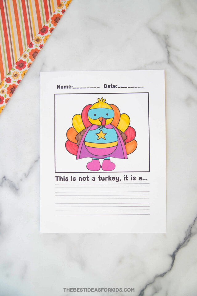 Turkey in Disguise Printable (Free Printable Turkey & Outfits) DIY Crafts