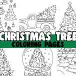 christmas tree coloring pages cover