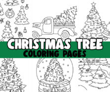 christmas tree coloring pages cover
