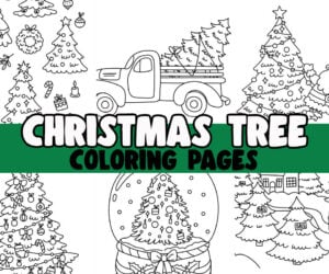 christmas tree coloring pages cover