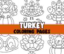 turkey coloring pages cover