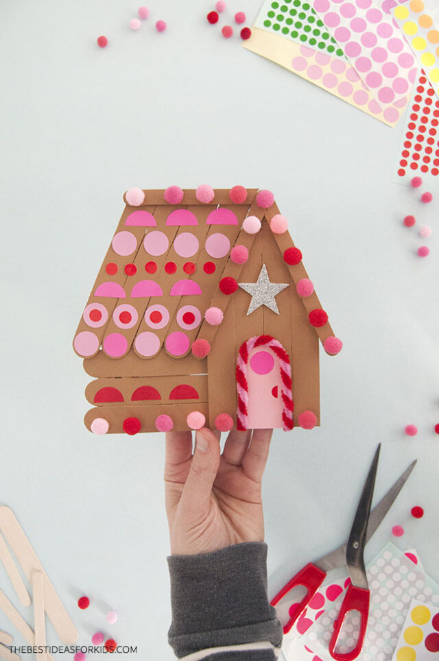 Craft Stick Gingerbread House